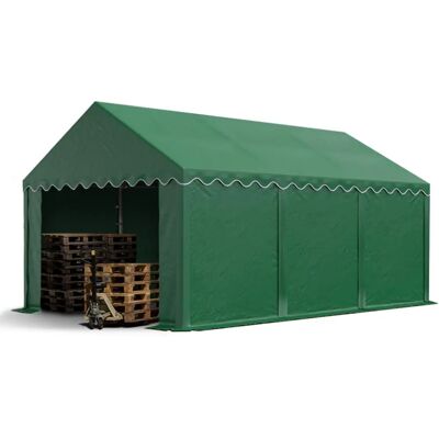 TOOLPORT Dark Green 3x6m Waterproof Storage Tent - Storage Type TOOLPORT Dark Green 3x6m Waterproof Storage Tent - Storage Type