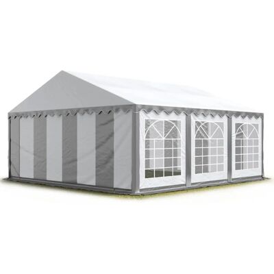 Toolport 3x6m Marquee - Wasserdicht PVC, Grau-Weiß Toolport 3x6m Marquee - Wasserdicht PVC, Grau-Weiß