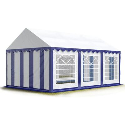 TOOLPORT 3x6m Partyzelt - Wasserdicht PVC 700 - Blau-Weiß TOOLPORT 3x6m Partyzelt - Wasserdicht PVC 700 - Blau-Weiß