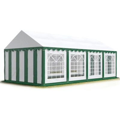 Toolport 4x8m Juhlateltta - PVC 700 Vihreä-Valkoinen Toolport 4x8m Juhlateltta - PVC 700 Vihreä-Valkoinen