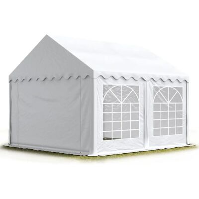 TOOLPORT 3x3m Marquee - White Waterproof Party Tent TOOLPORT 3x3m Marquee - White Waterproof Party Tent