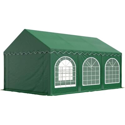 Tente de 4x6m TOOLPORT - Imperméable Vert, Structure Galvanisée - Publicité Tente de 4x6m TOOLPORT - Imperméable Vert, Structure Galvanisée - Publicité