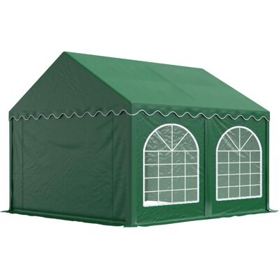 Toolport 3x4m Dark Green Marquee - Weatherproof PVC Tent Toolport 3x4m Dark Green Marquee - Weatherproof PVC Tent