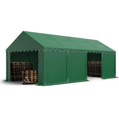 Toolport 4x8 Storage Tent - Reinforced Steel Frame, Waterproof PVC, Green - Storage Tent Toolport 4x8 Storage Tent - Reinforced Steel Frame, Waterproof PVC, Green - Storage Tent