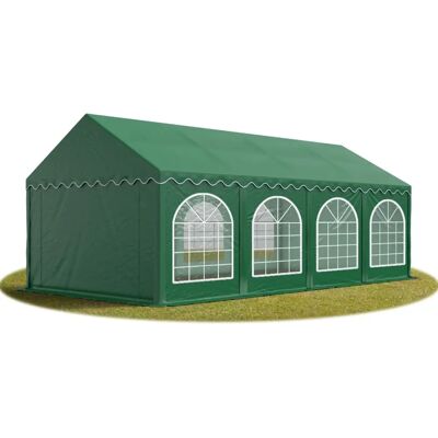 TOOLPORT 4x8m Partytelt med bunnramme, PVC 750, mørkegrønn - Partytelt TOOLPORT 4x8m Partytelt med bunnramme, PVC 750, mørkegrønn - Partytelt