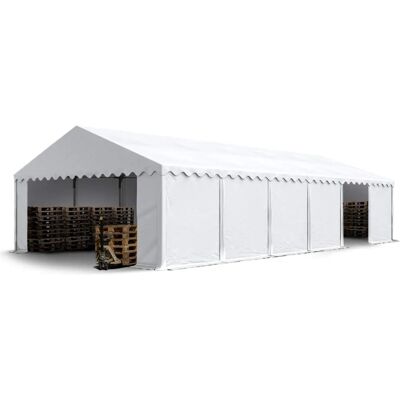 Toolport 6x12 Storage Tent - White Waterproof PVC 750 - Storage Type Toolport 6x12 Storage Tent - White Waterproof PVC 750 - Storage Type