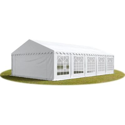 TOOLPORT Tenda per Festa 6x10m Bianca Resistente al Fuoco PVC - Copertura per Eventi TOOLPORT Tenda per Festa 6x10m Bianca Resistente al Fuoco PVC - Copertura per Eventi