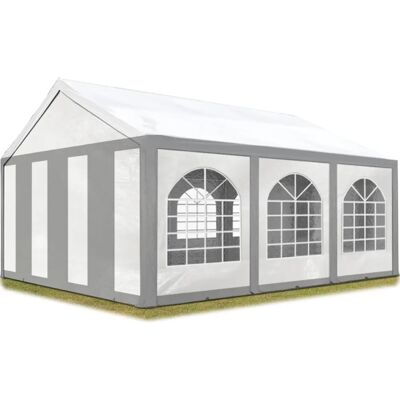 TOOLPORT 3x6m Oslava Stan - Nepromokavý Šedobílý TOOLPORT 3x6m Oslava Stan - Nepromokavý Šedobílý