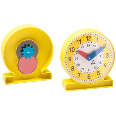 Wissner Onderwijsklok - Instelbare Tijd - 11cm - Plastic Wissner Onderwijsklok - Instelbare Tijd - 11cm - Plastic