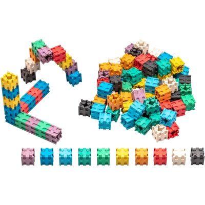 WISSNER Active Learning 100 Interlocking Cubes - Educational Toy Blocks WISSNER Active Learning 100 Interlocking Cubes - Educational Toy Blocks