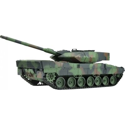 Amewi Leopard 2A6 R & S Char RC - Échelle 1:16, Fumée & Son, Combat Infrarouge - Publicité Amewi Leopard 2A6 R & S Char RC - Échelle 1:16, Fumée & Son, Combat Infrarouge - Publicité
