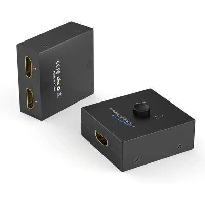 KabelDirekt HDMI Schakelaar - Tweerichtings 1080p 4K - Video & Audio KabelDirekt HDMI Schakelaar - Tweerichtings 1080p 4K - Video & Audio