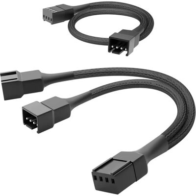 Cabo divisor PWM Kabel 4pin para 2× 4pin + extensão Cabo divisor PWM Kabel 4pin para 2× 4pin + extensão