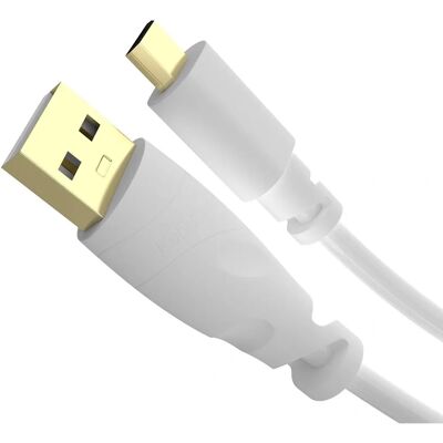 Cabo Micro USB Kabel – Branco – 0,5 m – USB 2.0 Cabo Micro USB Kabel – Branco – 0,5 m – USB 2.0