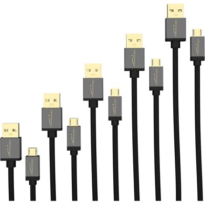 Câble Micro USB Kabel - 5 x 0,5 m - Noir - USB 2.0 - 36 Mois Garantie Câble Micro USB Kabel - 5 x 0,5 m - Noir - USB 2.0 - 36 Mois Garantie