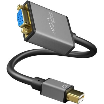 Adaptador Mini DisplayPort para VGA KabelDirekt - 0,15m - WUXGA 1920x1200 Adaptador Mini DisplayPort para VGA KabelDirekt - 0,15m - WUXGA 1920x1200