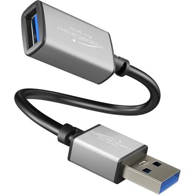 KabelDirekt 1062 Cabo USB - USB A - 0,15m - Preto - USB 3.2 Gen 1 KabelDirekt 1062 Cabo USB - USB A - 0,15m - Preto - USB 3.2 Gen 1