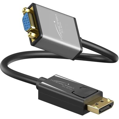 KabelDirekt - DisplayPort DP to VGA adaptador - 0,15 m KabelDirekt - DisplayPort DP to VGA adaptador - 0,15 m