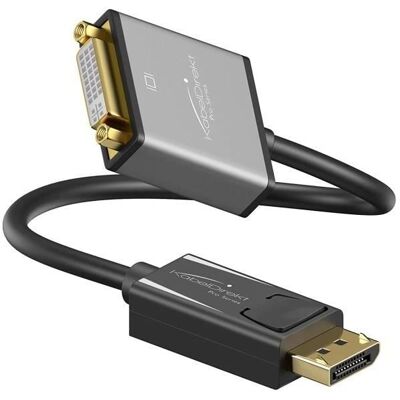 Adaptateur DisplayPort DP à DVI KabelDirekt - 0,15m - Supporte 4K/30Hz - Toutes les cartes graphiques - Publicité Adaptateur DisplayPort DP à DVI KabelDirekt - 0,15m - Supporte 4K/30Hz - Toutes les cartes graphiques - Publicité