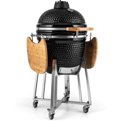 Klarstein Kingsize Barbecue Kamado en céramique 21" - Noir - Klarstein - Publicité Klarstein Kingsize Barbecue Kamado en céramique 21" - Noir - Klarstein - Publicité