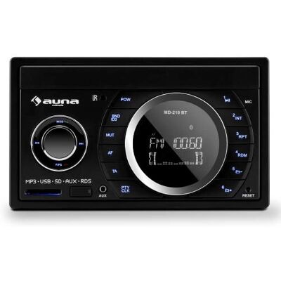 Auna MD-210 BT Radio Bluetooth Noir - Radio - Publicité Auna MD-210 BT Radio Bluetooth Noir - Radio - Publicité