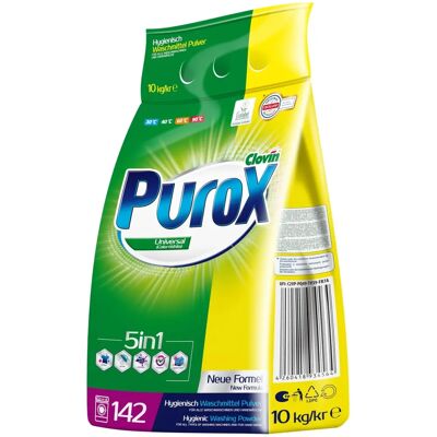Clovin Purox Waschmittel 10kg - Waschmaschine & Handwäsche Clovin Purox Waschmittel 10kg - Waschmaschine & Handwäsche