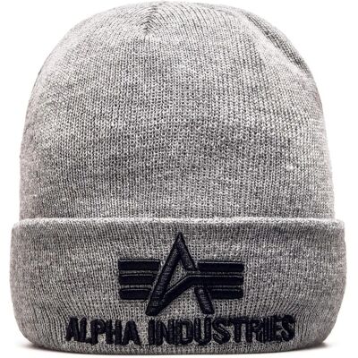 Alpha Industries 3D Beanie (168910) - grau (168910-017) Alpha Industries 3D Beanie (168910) - grau (168910-017)