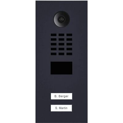 Videocitofono IP Doorbird D2102v Multiutente - Nero - IP65 Videocitofono IP Doorbird D2102v Multiutente - Nero - IP65