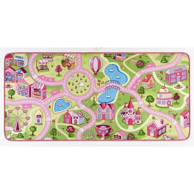 Hanse Home Sweet Town Kindermatte - Pink Polypropylen - Kinderspielteppich Hanse Home Sweet Town Kindermatte - Pink Polypropylen - Kinderspielteppich