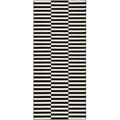 Tapis Panel Hanse Home - Poil court, Rayé, Noir/Crème - Publicité Tapis Panel Hanse Home - Poil court, Rayé, Noir/Crème - Publicité