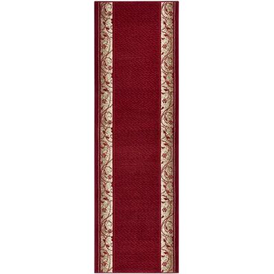 Tapis Hanse Home Plant - 80x250cm, Rouge, Courte Pile, Design Vintage Tapis Hanse Home Plant - 80x250cm, Rouge, Courte Pile, Design Vintage
