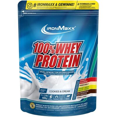 IronMaxx 100% Proteina di Siero in Polvere – Biscotti e Crema 500 g IronMaxx 100% Proteina di Siero in Polvere – Biscotti e Crema 500 g
