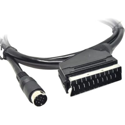 Xoro AV3 Audio/Video Adapter Cable - 1.5m SCART Mini-DIN Xoro AV3 Audio/Video Adapter Cable - 1.5m SCART Mini-DIN