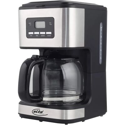 Elta KME-900.15TS Cafetière - Minuterie, 1,5L, Argent - Publicité Elta KME-900.15TS Cafetière - Minuterie, 1,5L, Argent - Publicité