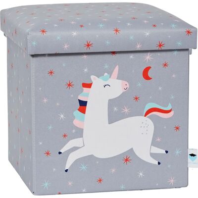STORE IT! Ottoman de rangement licorne - Siège et coffre à jouets pour enfants STORE IT! Ottoman de rangement licorne - Siège et coffre à jouets pour enfants