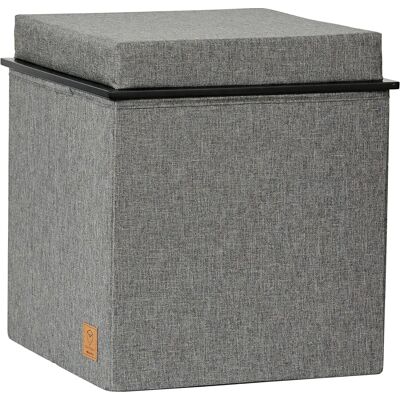 Store it Madelyn Grau Stoff Aufbewahrungspouf - Pouf Store it Madelyn Grau Stoff Aufbewahrungspouf - Pouf