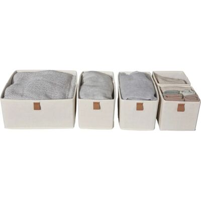 Store It Set 5 Hellbeige Aufbewahrungsboxen - Storage Store It Set 5 Hellbeige Aufbewahrungsboxen - Storage