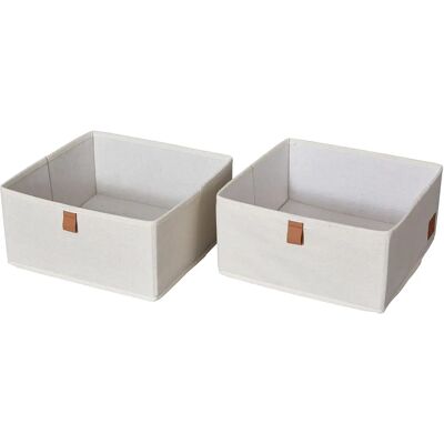 Store It Aufbewahrungsboxen Set - Hellbeige, 2 Stück Store It Aufbewahrungsboxen Set - Hellbeige, 2 Stück