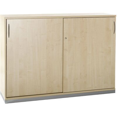 Kaiserkraft HANNA - Armario con puertas correderas - 2 estantes - Color arce - Mueble Kaiserkraft HANNA - Armario con puertas correderas - 2 estantes - Color arce - Mueble
