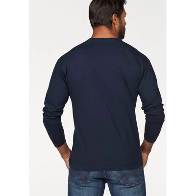 FRUIT OF THE LOOM S S Langarmshirt Blau Rundhals Jersey T-Shirt FRUIT OF THE LOOM S S Langarmshirt Blau Rundhals Jersey T-Shirt