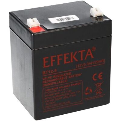 Effekta EFKTA BT12-5 Lead-Acid Battery - 12V 5Ah Effekta EFKTA BT12-5 Lead-Acid Battery - 12V 5Ah