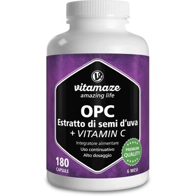 Vitamaze Hochdosierter Traubenkernextrakt + Vitamin C - Nahrungsergänzungsmittel Vitamaze Hochdosierter Traubenkernextrakt + Vitamin C - Nahrungsergänzungsmittel