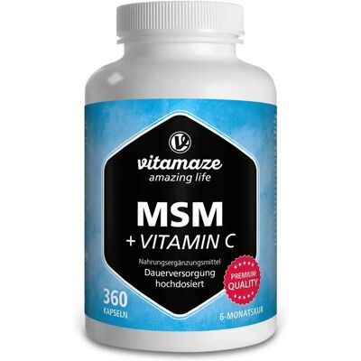 Vitamaze MSM Hochdosiert - Vitamin C Ergänzung Vitamaze MSM Hochdosiert - Vitamin C Ergänzung