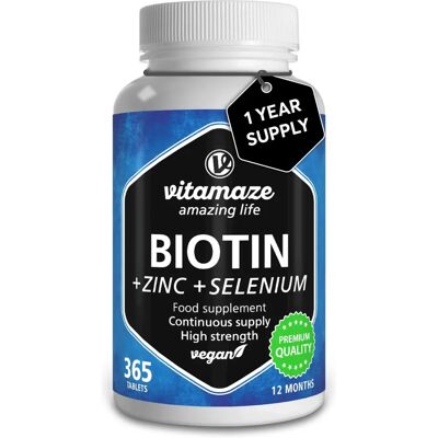 Vitamaze Biotine Haute Dose + Zinc + Sélénium Complément Vegan - Publicité Vitamaze Biotine Haute Dose + Zinc + Sélénium Complément Vegan - Publicité