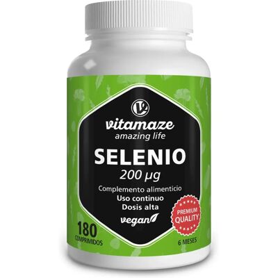 Vitamaze Selen 200 μg Hochdosiert Tabletten für Haare, Haut & Nägel - Nahrungsergänzung Vitamaze Selen 200 μg Hochdosiert Tabletten für Haare, Haut & Nägel - Nahrungsergänzung