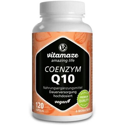 Vitamaze Coenzyme Q10 - Capsules Veganes à Haute Dose - 4 Mois d'Approvisionnement - Publicité Vitamaze Coenzyme Q10 - Capsules Veganes à Haute Dose - 4 Mois d'Approvisionnement - Publicité