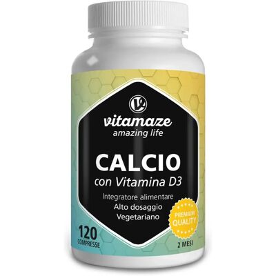 Vitamaze GmbH Calcium D3 600 mg/400 I.E. vegetarische Tabletten - Nahrungsergänzung Vitamaze GmbH Calcium D3 600 mg/400 I.E. vegetarische Tabletten - Nahrungsergänzung