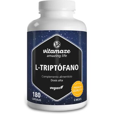 Vitamaze L-Tryptophan 500 mg Hochdosiert - Schlaf & Erholung - Nahrungsergänzung Vitamaze L-Tryptophan 500 mg Hochdosiert - Schlaf & Erholung - Nahrungsergänzung