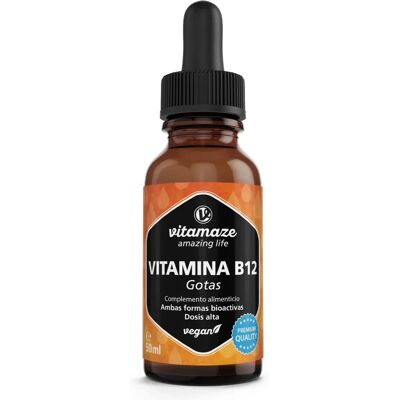 Vitamaze GmbH Vitamina B12 100 μg Gocce Vegane - Integrazione Vitamaze GmbH Vitamina B12 100 μg Gocce Vegane - Integrazione