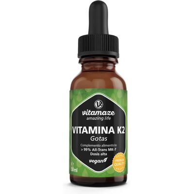Vitamaze Gocce di Vitamina K2 MK-7 Vegane 50 ml Vitamaze Gocce di Vitamina K2 MK-7 Vegane 50 ml